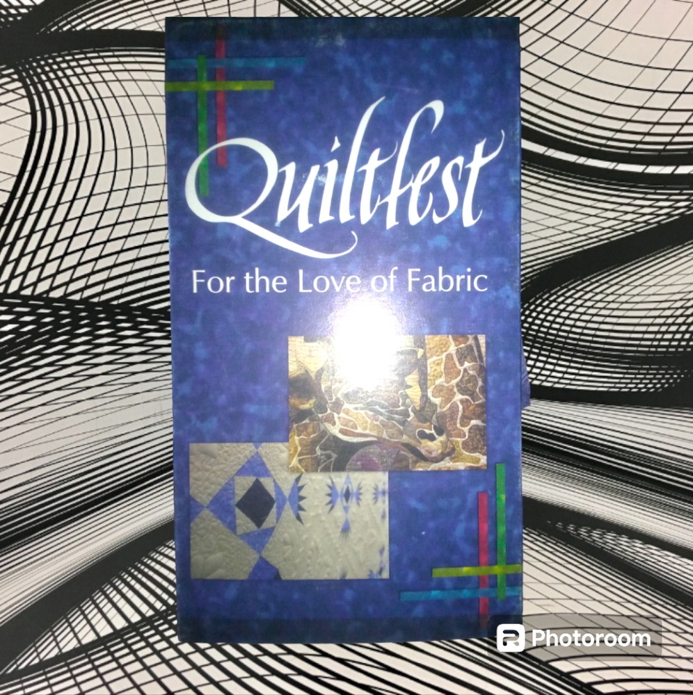 "Quiltfest- For The Love of Fabric" VHS Tape Public TV Quilt Show Documentary